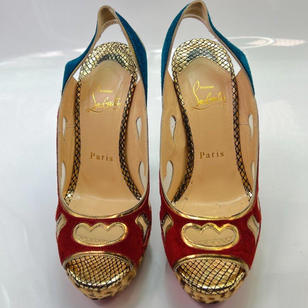 🌷❤️‍🔥FINAL SALE 🔥 NO OFFERS🌷💥Christian Louboutin Miralep 140 36 - Picture 3 of 8